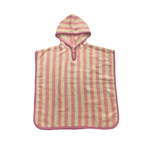 Billede af Badeponcho i pink og cremefarvet / Bath poncho in pink and cream