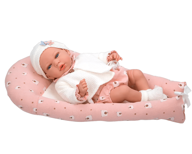 Billede af Dukke Elegance 40 cm. Andie m. Babynest