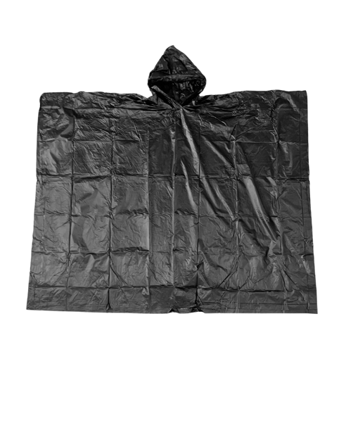 Billede af Poncho sort PVC